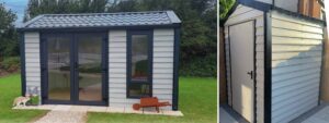 Background image - Garden room and a garden shed