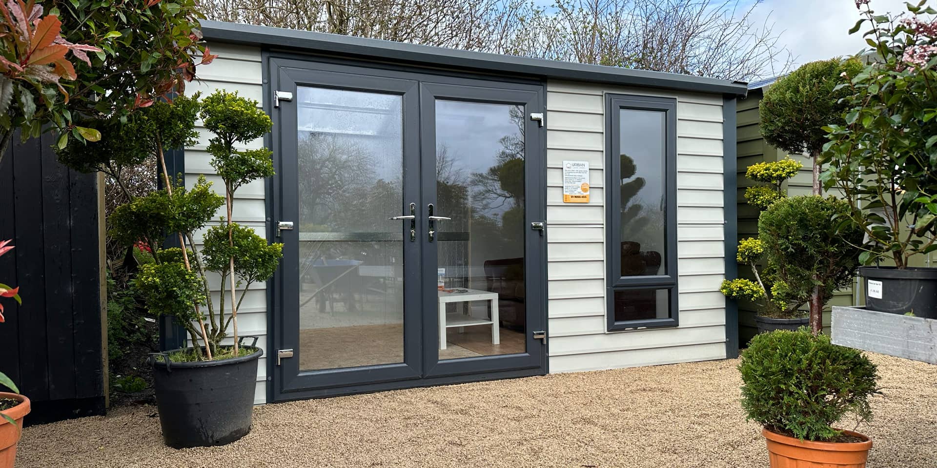 Section background image - premium garden rooms Urban Garden Sheds